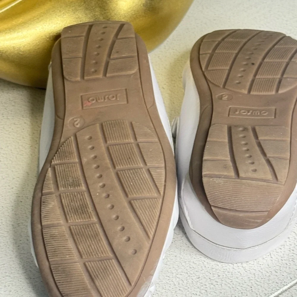 Kids White Dress Loafers